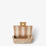 FENDI Baguette® Mini Cappuccino FF jacquard fabric bag - Image 5